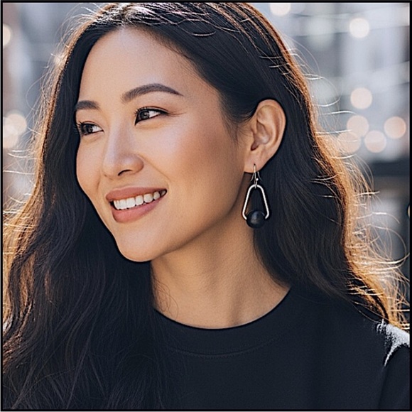 5 For $25💫 Alternative Black Ball Dangles Earrings - Picture 1 of 4